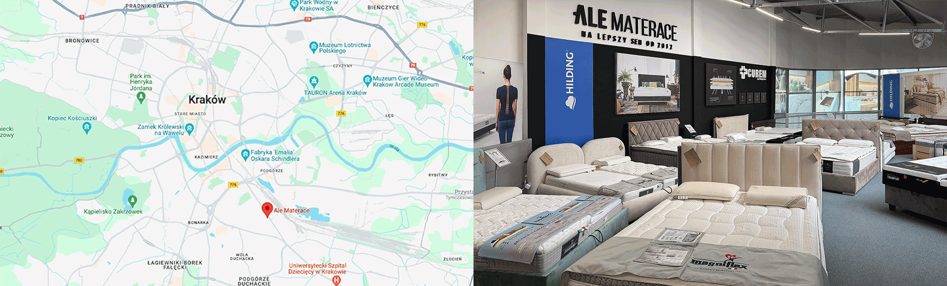 Ale Materace - mapa